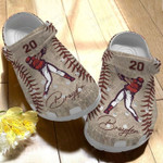 Personalized Baseballer Crocs Classic Clogs Shoes