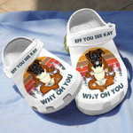 Eff You See Kay Why Oh You  Boxer Dog Crocs Classic Clogs Shoes