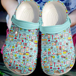 Cute Nurse Pattern Crocs Classic Clogs Shoes