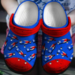 Puerto Rico Flag In Map Crocs Classic Clogs Shoes