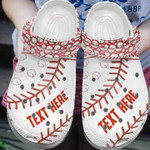 Personalized Funny Baseball Crocs Classic Clogs Shoes