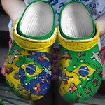 Brazil Flag Symbol Crocs Classic Clogs Shoes