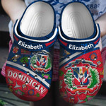 Personalized Dominican Symbols Combined With Dominican Flag Crocs Classic Clogs Shoes