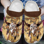 Buffalo Skull Native American Crocs Classic Clogs Shoes