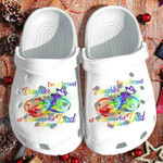 Pround Daughter Of Wonderful Dad Heaven Butterfly Crocs Classic Clogs Shoes