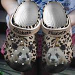 Personalized Panda Lovers With Leopard Pattern Crocs Classic Clogs Shoes