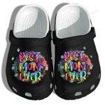 Funny Best Mom Ever Hippie Crocs Classic Clogs Shoes