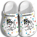 Autism Mom Unbreakabla Crocs Classic Clogs Shoes