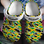 Personalized Jamaica Flag Crocs Classic Clogs Shoes
