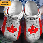 Personalized Canada Flag Crocs Classic Clogs Shoes