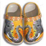 Elephant Artist Crocs Classic Clogs Shoes