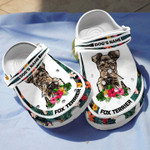 Personalized Fox Terrier Crocs Classic Clogs Shoes