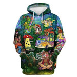 Colorful Funny Hippie Weed Qsly Hoodie
