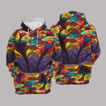 Hippie Pattern Colorful Graphic Hoodie