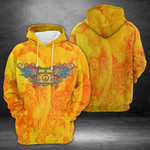 Colorful Hippie Bus Orange Awesome Qtgy Hoodie
