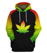 Gift For Hippie Pot Leaf Best Buds Ever Neon Color Us Size Hoodie