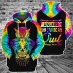 Hippie Owl Multicolor High Quality Hoodie