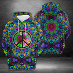 Flower Hippie Multicolor Awesome Hoodie