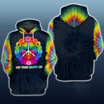 Hippie Get Your Happy On Peace Hoodie
