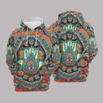 Hippie Colorful Graphic Hoodie