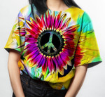 Ty Dye Sun Flower Hippie T-Shirt