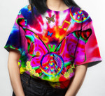 Hippie Bufterfly Ty Dye Pattern T-Shirt
