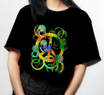 Hippie Flower And Bufterfly T-Shirt