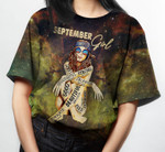 September Girl Hippe Beautiful Peace Love T-Shirt