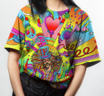 Hippie Musician Color T-Shirt