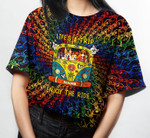 Bear Hippie Color Pattern T-Shirt