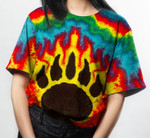 Paw Bear Hippie Patterm T-Shirt