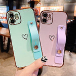 Electroplated Wrist Band Heart iPhone Case