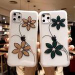 Glitter Flower Shockproof iPhone Case