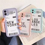 City Boarding Pass iPhone Case