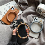 Leather Ring Holder iPhone Case
