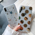 Gold Dots And Stars iPhone Case