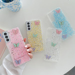 Glitter Butterfly Samsung Case