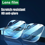 For iPhone Transparent Rear Camera Toughened Protective Cover