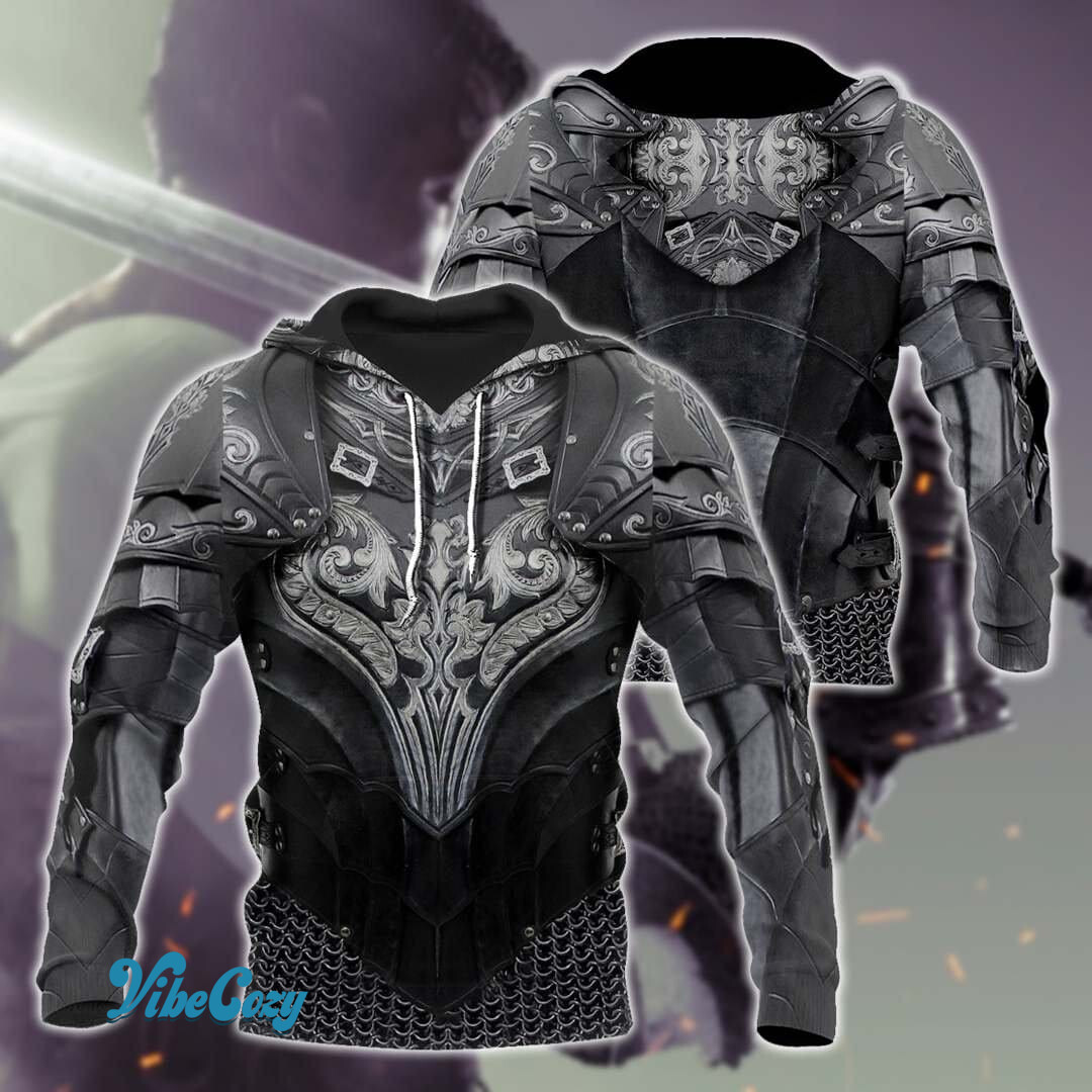 Chainmail Knight Armor Hoodie #V