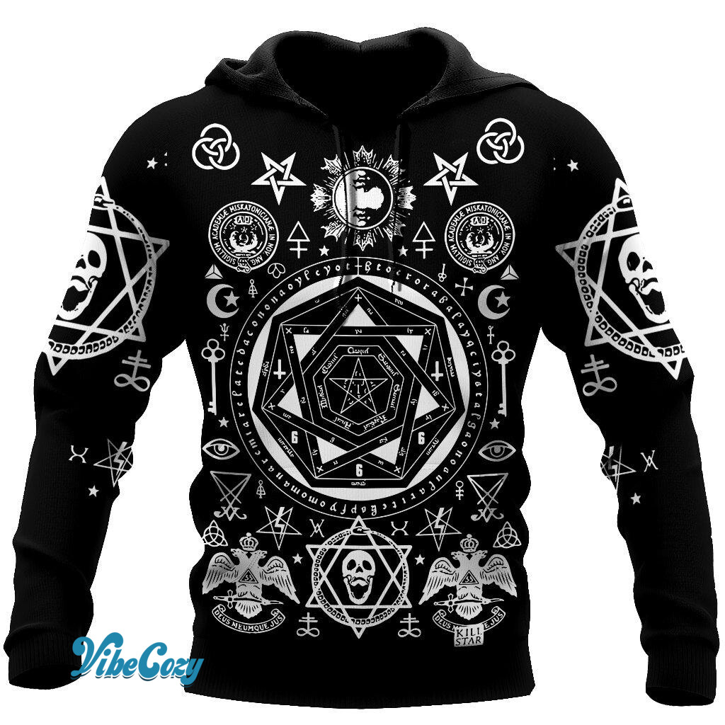 Occult Witchcraft Alchemy 3D All Over Printed Hoodie MP19082002