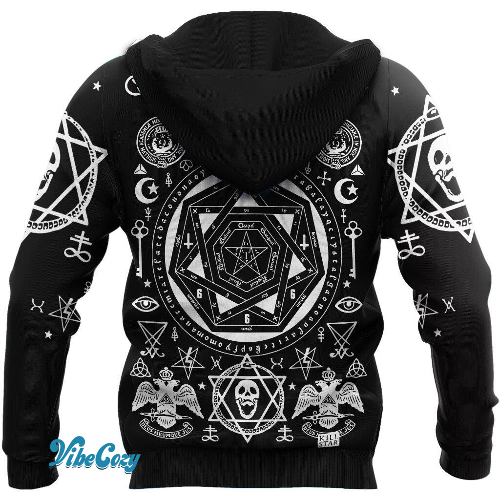 Occult Witchcraft Alchemy 3D All Over Printed Hoodie MP19082002