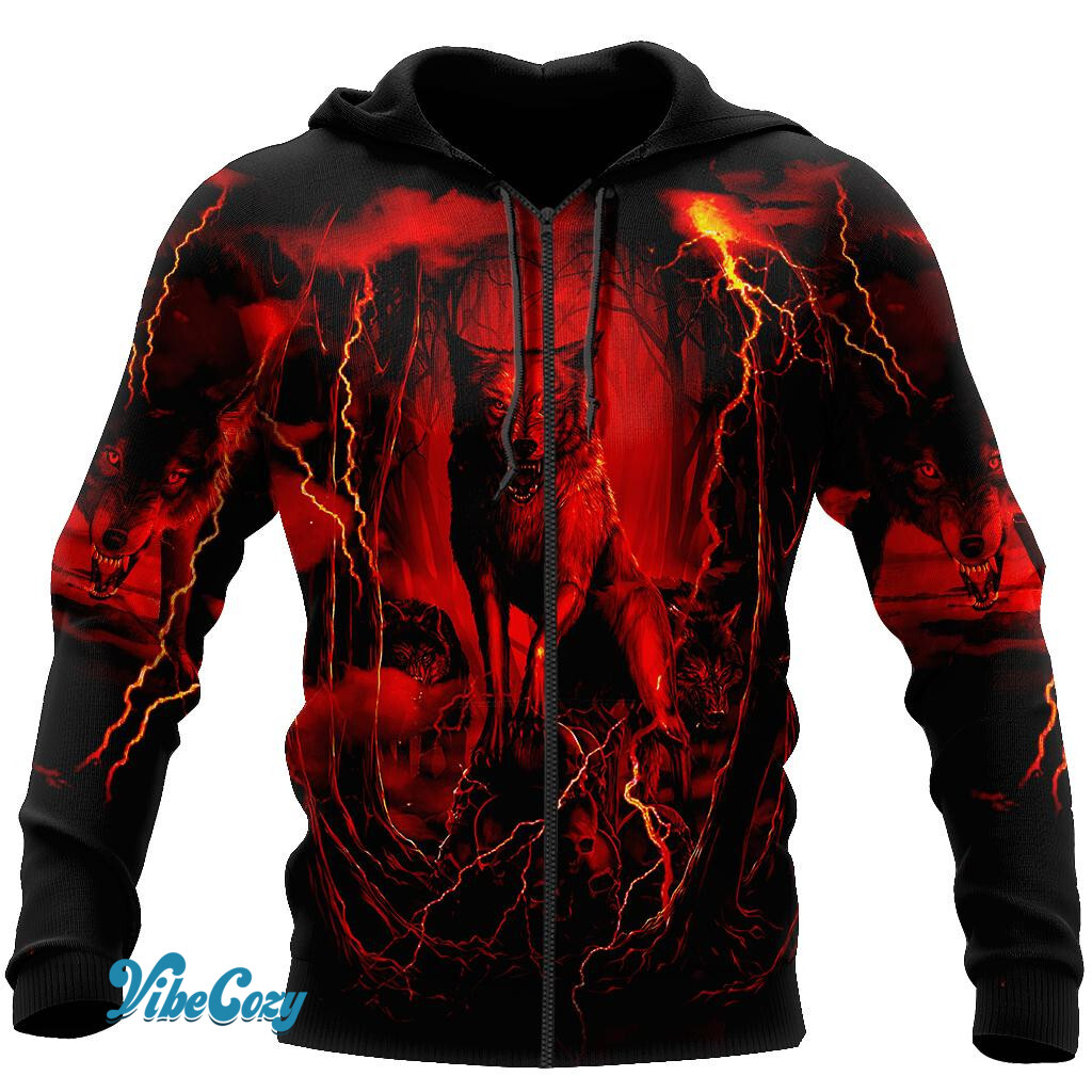 Wolf 3D All Over Printed Hoodie For Men and Women AM082070-TN