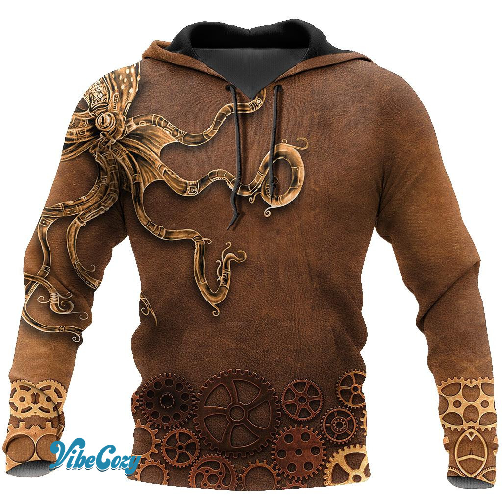 Octopus Steampunk Mechanic All Over Printed Hoodie For Men and Women DD11102002CL-NDD-TN