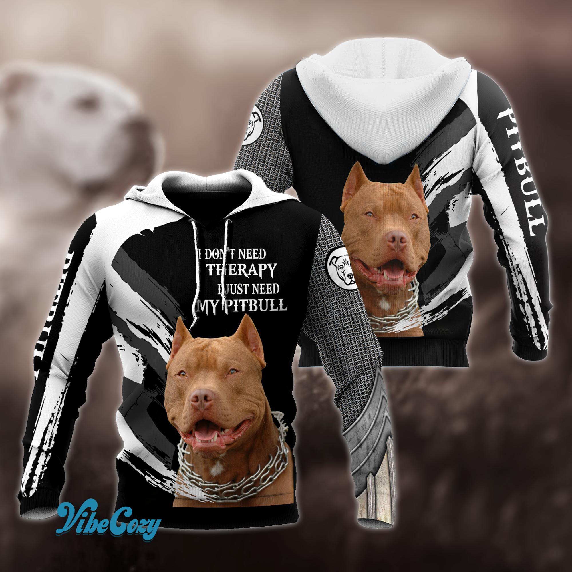 I Don't Need Therapy I Just Need My Pitbull Hoodie Shirt for Men and Women TN05102003