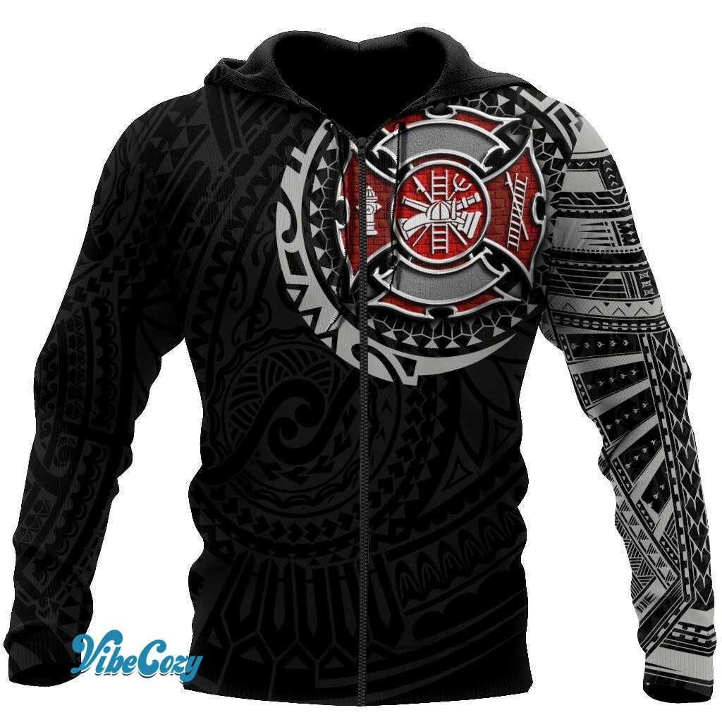 Firefighter Tattoo Hoodie For Men And Women TQH