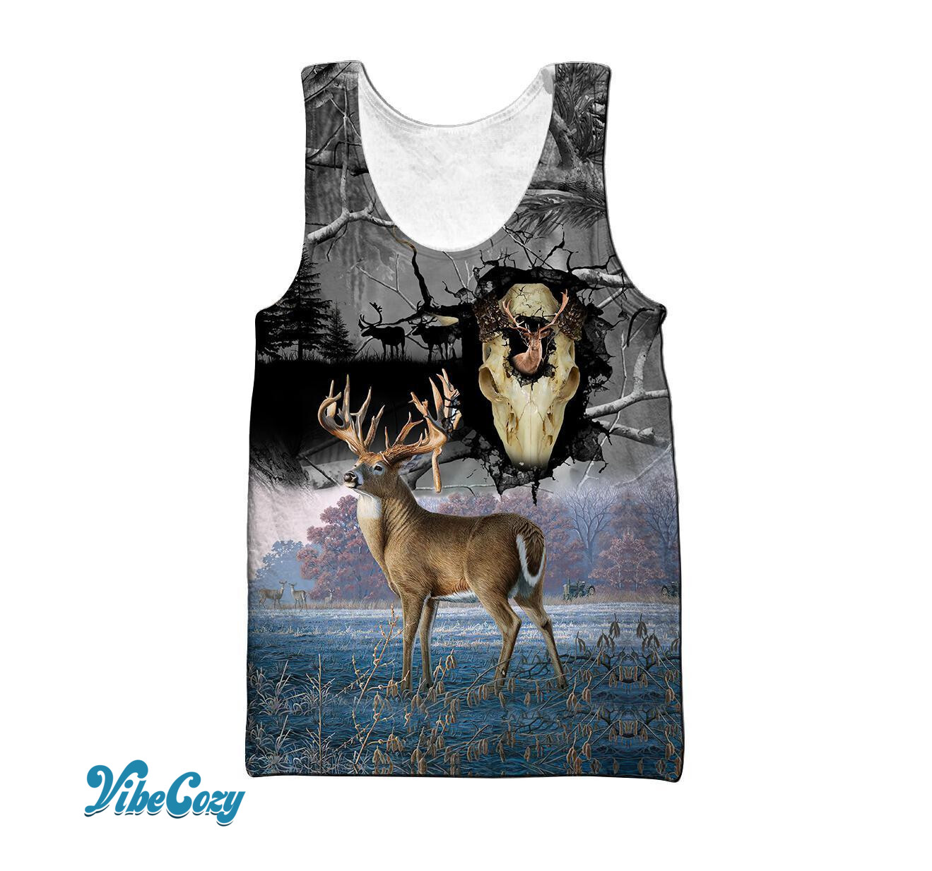 3D All Over Print Deer Hunting Hoodie TN070802