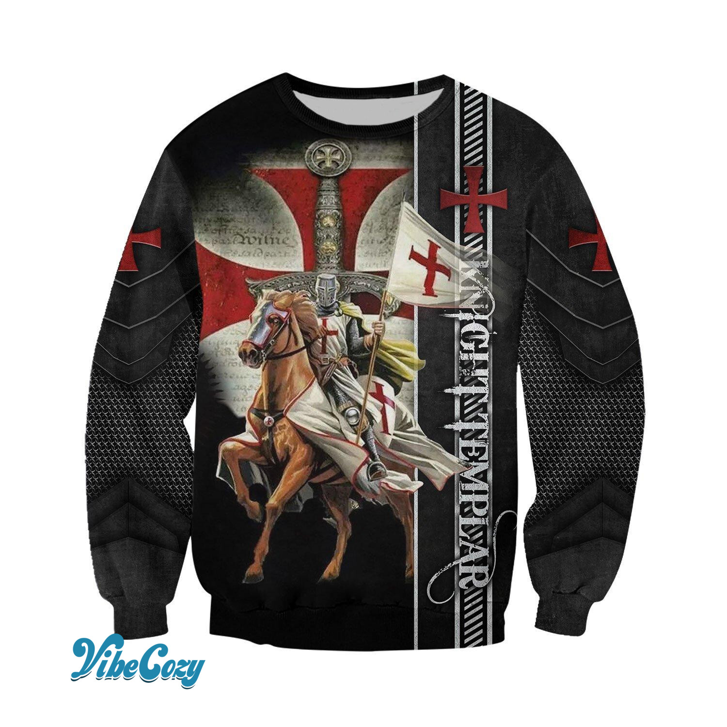 Knight Templar 3D All Over Printed Shirt Hoodie MP922