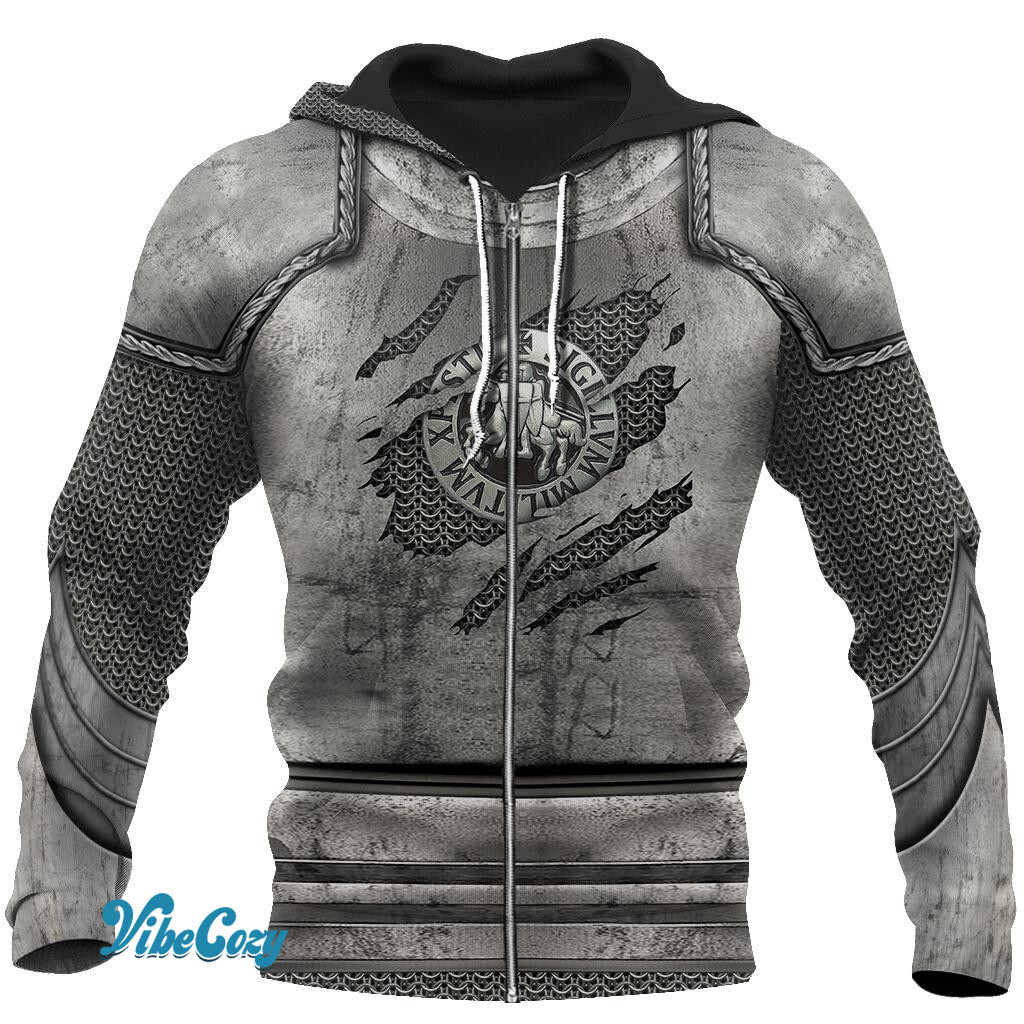 Knight Templar 3D All Over Printed Hoodie Chainmail JJ050301-MP