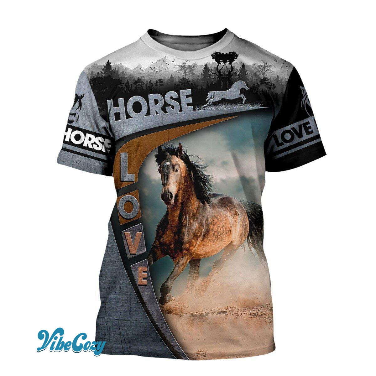 Love Horse 3D All Over Printed Shirt Hoodie For Men And Women MP050404