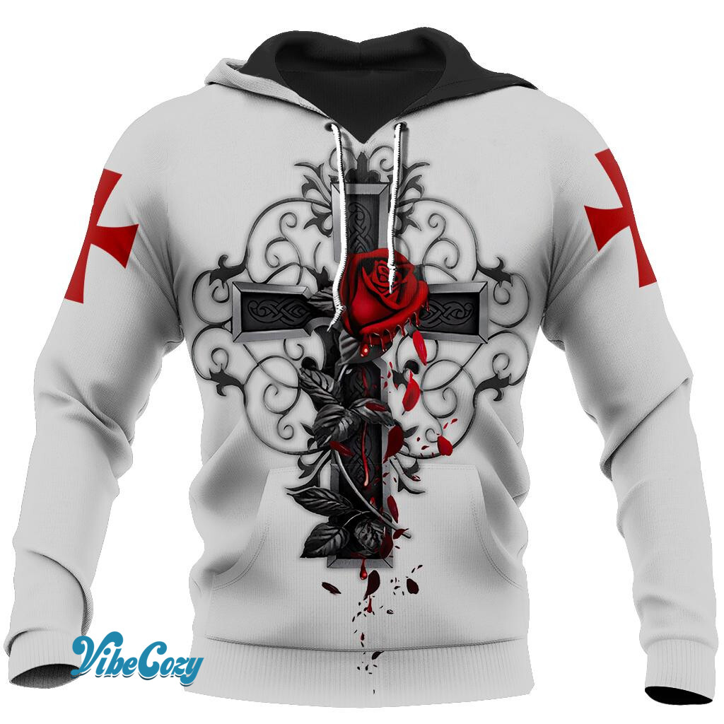 Knight God Jesus 3D All Over Printed Shirt Hoodie For Men And Women JJ250301-MP